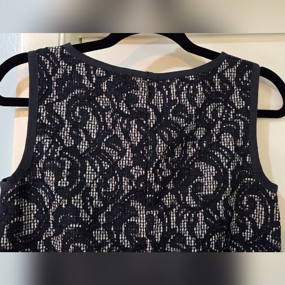 Women's Brooks Brothers Navy And White Sleeveless Dress, Size 4 - Picture 11 of 12